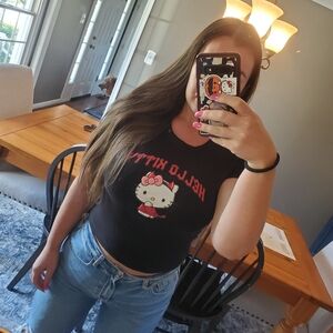 Hello kitty crop top